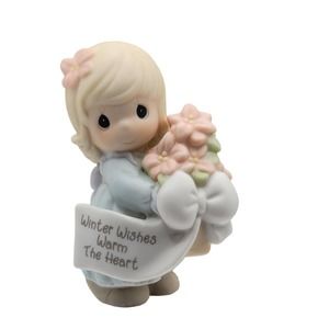 Precious Moments Vintage " Winter Wishes Warm The Heart"